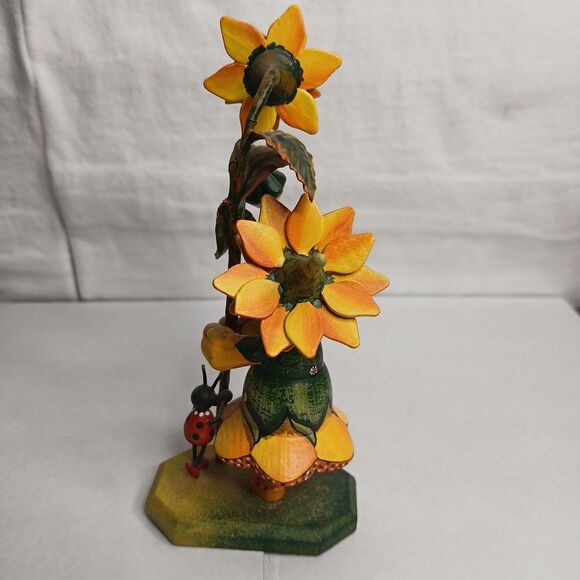 Kathe Wohlfahrt Kindertraum  1997 Sunflower Girl Limited Edition 127/300 - Picture 3 of 12